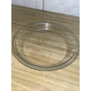 Vintage PYREX #209 DEEP Pie Plate 10" x 1 3/8" Clear Pie Dish w/Flat Rim, USA